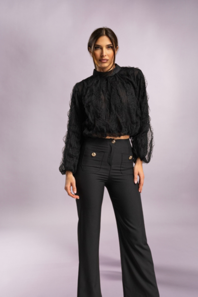 black elegant blouse Faya Boutique Jordan