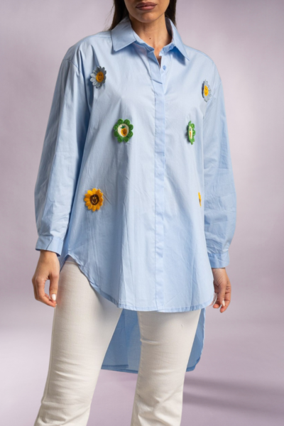 flower crochet shirt Faya Boutique Jordan