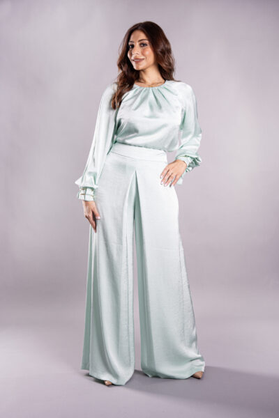 mint satin elegance set Faya Boutique Jordan