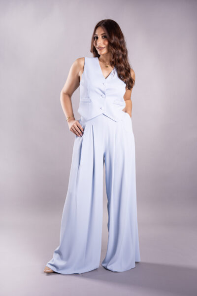 sky blue tailored set Faya Boutique Jordan