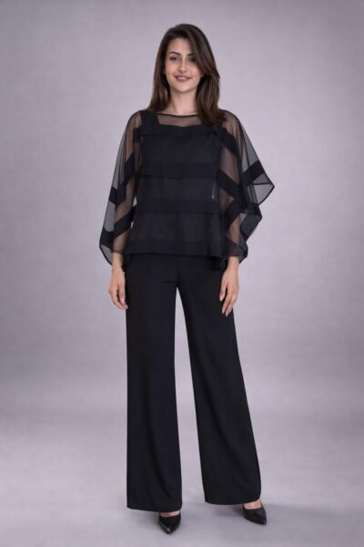 black elegant jumpsuit Faya Boutique Jordan