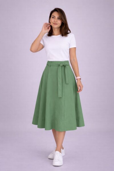 green skirt Faya Boutique Jordan