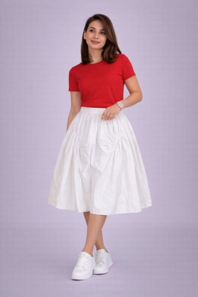 casual puff volume skirt Faya Boutique Jordan