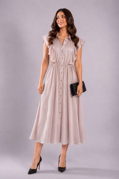 Royal Dress in Beige