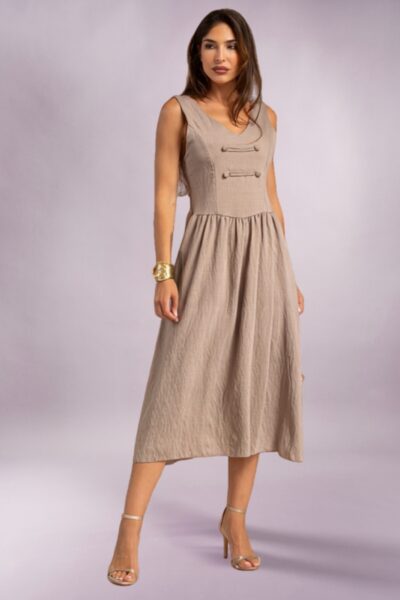 Buttoned Farm Dress
