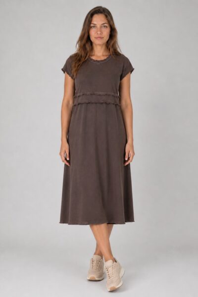 Chocolate Linen Dress