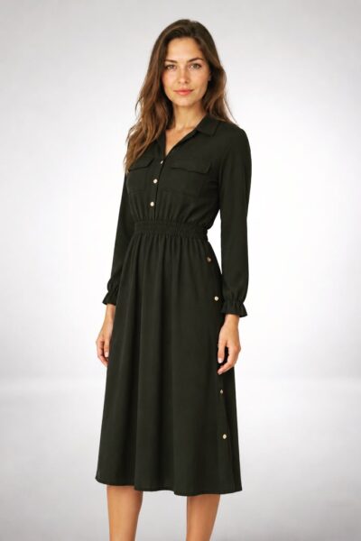 Side Buttoned Dress